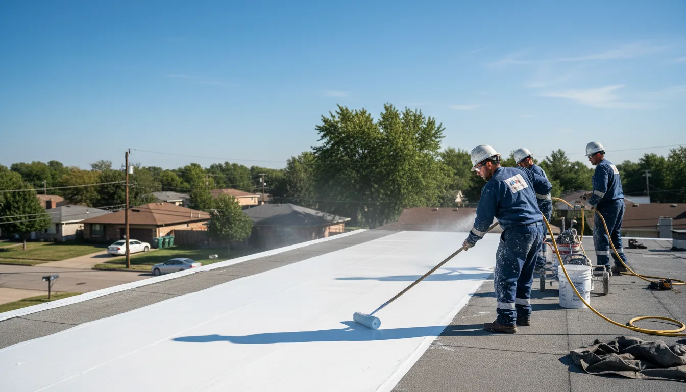 Commercial roof coating in Houston, TX near me